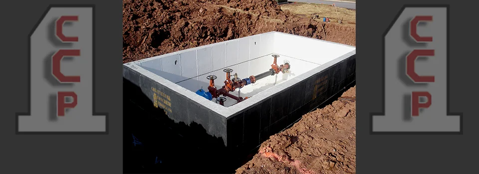 Slider1-S60 - Water Meter Pit & Riser Installed