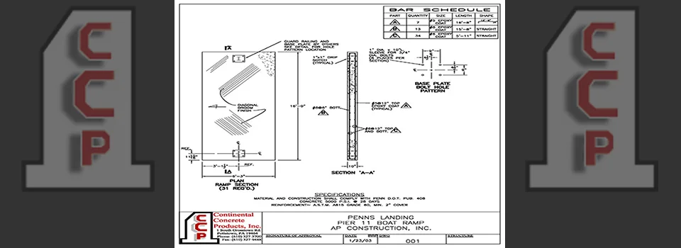 slider1-s70 - 16x6.25 Boat Ramp Submittal Drawing